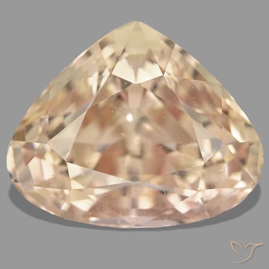 55.30ct laranja espodumênio, formato de pêra, VS