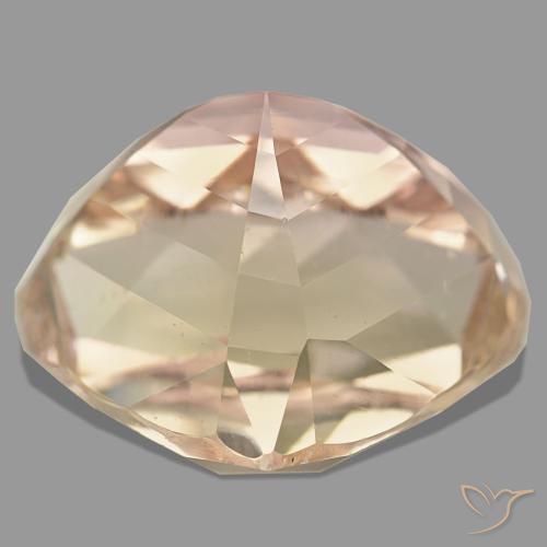 Espodumênio laranja natural 55,30ct, formato de pêra, VS