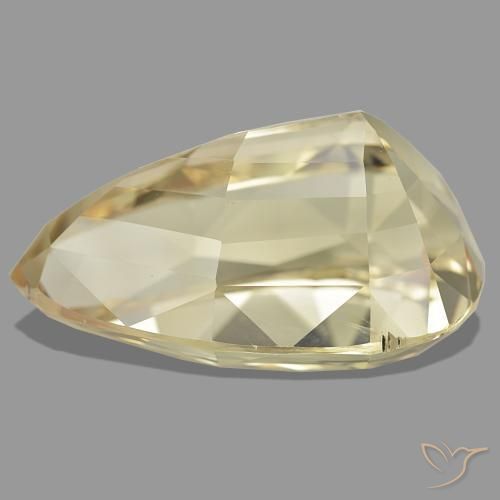 Espodumênio laranja natural 61,88ct, formato de pêra, VS