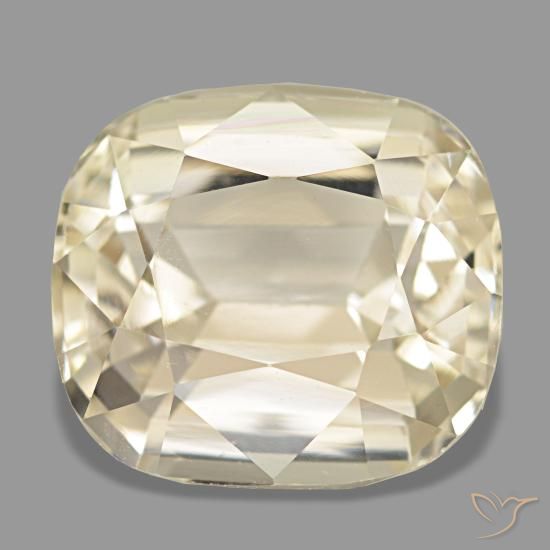 5.05ct dourado espodumênio, almofada, VVS-VS
