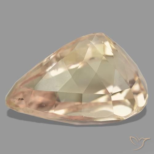 Espodumênio rosa natural 42,64ct, formato de pêra, VS