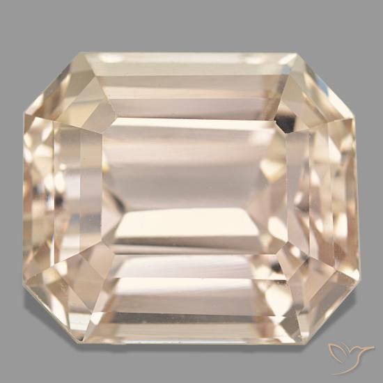 33.32ct laranja espodumênio, corte esmeralda, VVS-VS