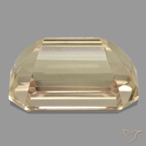 Espodumênio laranja natural 47,04ct, corte esmeralda, VS