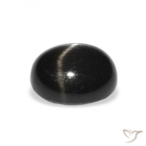 Diopsídio Estelar Preto Natural 5.02ct, oval, Opaco