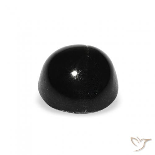 Diopsídio Estelar Preto Natural 2.19ct, Redondo, Opaco