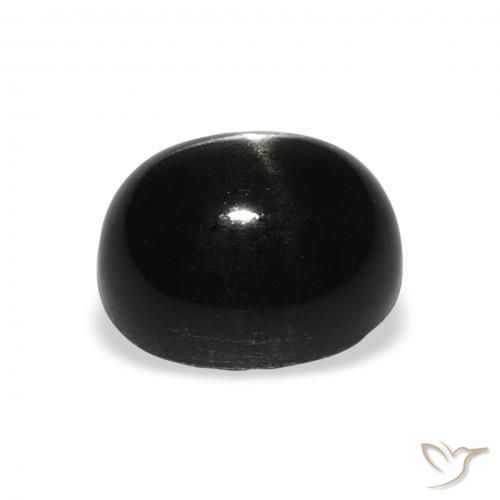 Diopsídio Estelar Preto Natural 6.15ct, oval, Opaco