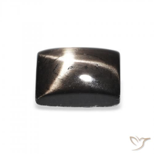 Diopsídio Estelar Preto Natural 2.08ct, baguete, Opaco