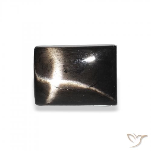Diopsídio Estelar Preto Natural 2.08ct, baguete, Opaco
