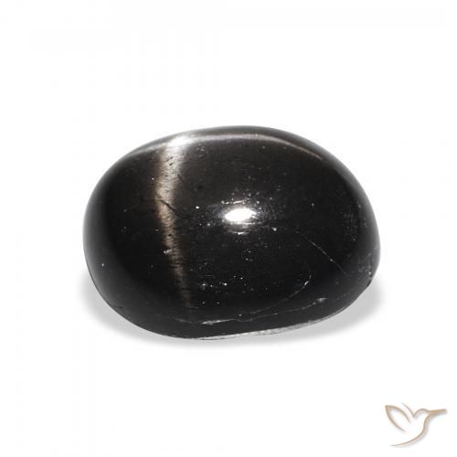 Diopsídio Estelar Preto Natural 5.05ct, oval, Opaco