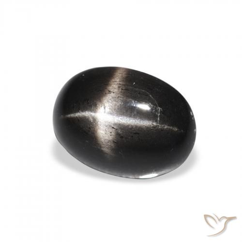Diopsídio Estelar Preto Natural 1.82ct, oval, Opaco
