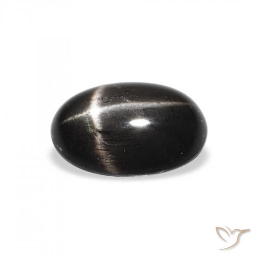 Diopsídio Estelar Preto Natural 1.82ct, oval, Opaco