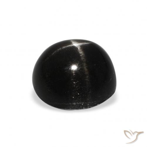 Diopsídio Estelar Preto Natural 2.74ct, Redondo, Opaco