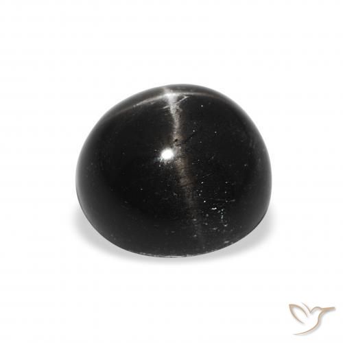 Diopsídio Estelar Preto Natural 2.89ct, Redondo, Opaco
