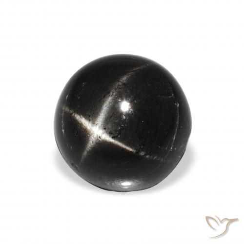 Diopsídio Estelar Preto Natural 2.70ct, Redondo, Opaco