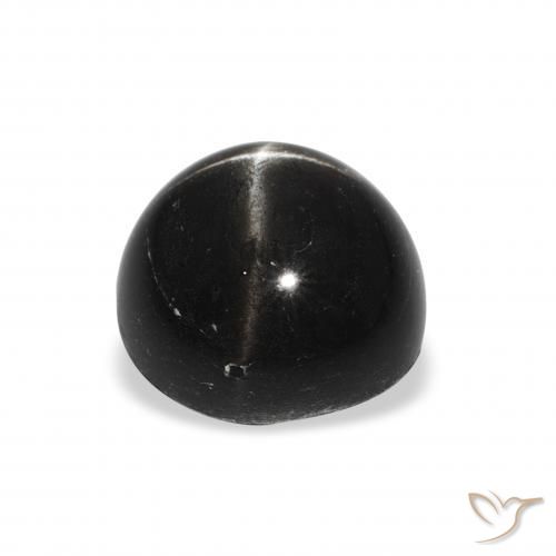 Diopsídio Estelar Preto Natural 2.70ct, Redondo, Opaco