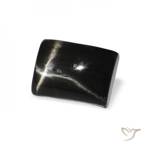 Diopsídio Estelar Preto Natural 2.85ct, baguete, Opaco