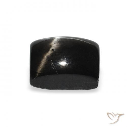 Diopsídio Estelar Preto Natural 2.85ct, baguete, Opaco