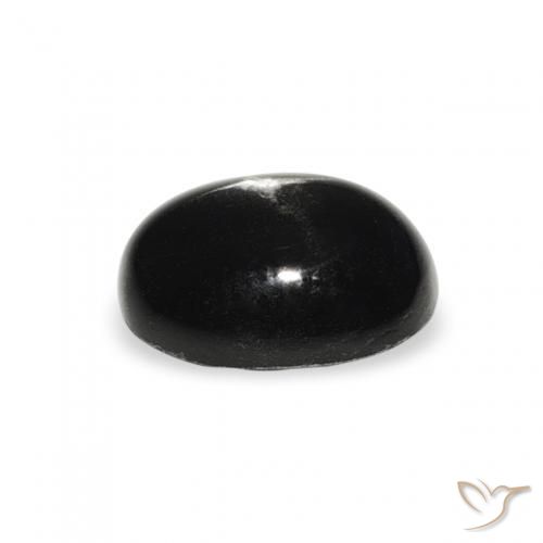 Diopsídio Estelar Preto Natural 1.47ct, oval, Opaco