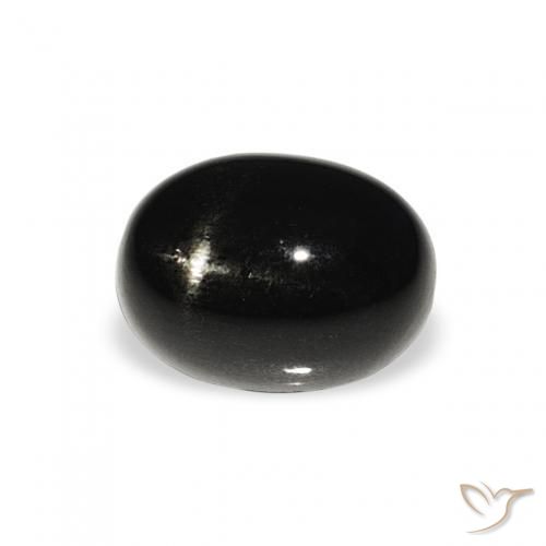 Diopsídio Estelar Preto Natural 1.47ct, oval, Opaco