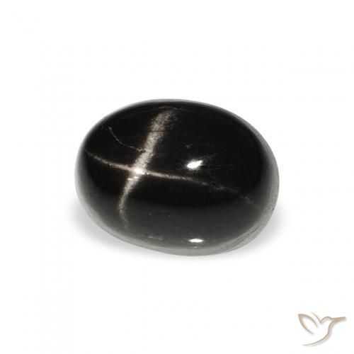 Diopsídio Estelar Preto Natural 1.77ct, oval, Opaco