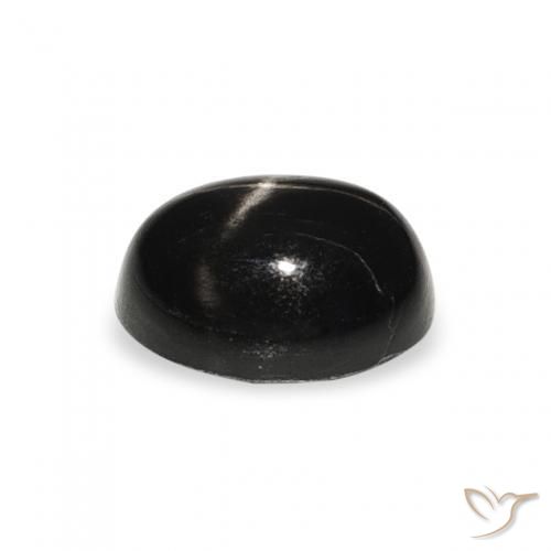 Diopsídio Estelar Preto Natural 1.77ct, oval, Opaco