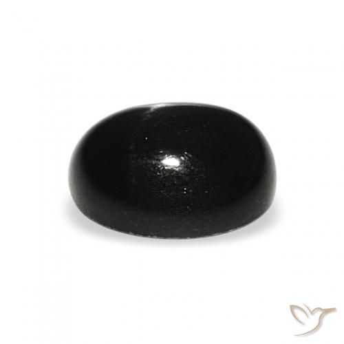 Diopsídio Estelar Preto Natural 1.85ct, oval, Opaco