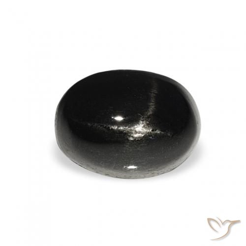 1.72ct Natural Preto Diopsídio Estelar, oval, Opaco