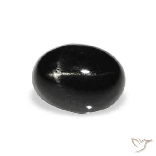 Diopsídio Estelar Preto Natural 1.62ct, oval, Opaco