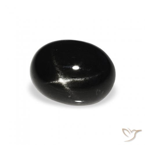 Diopsídio Estelar Preto Natural 1.41ct, oval, Opaco