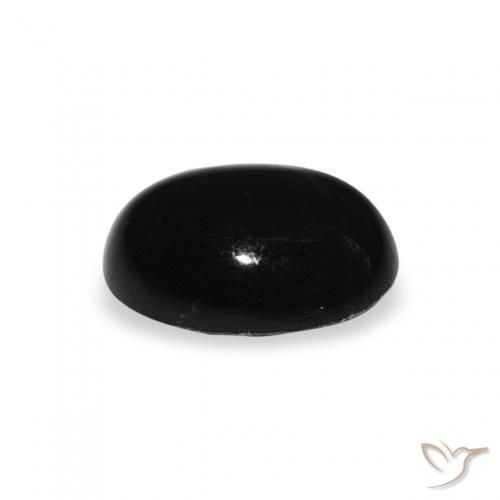 Diopsídio Estelar Preto Natural 1.41ct, oval, Opaco