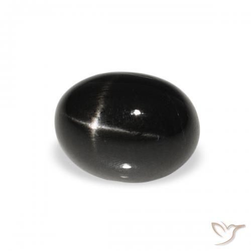 Diopsídio Estelar Preto Natural 2.11ct, oval, Opaco