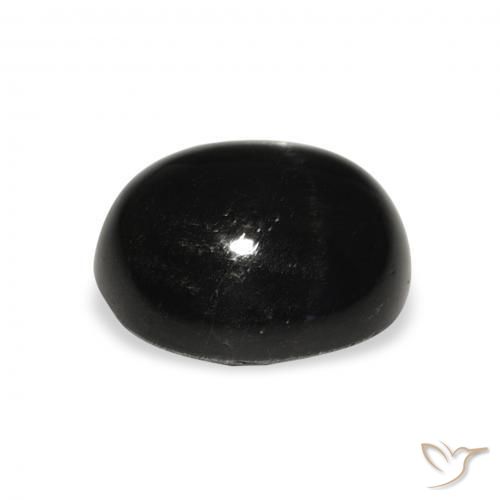 Diopsídio Estelar Preto Natural 6.19ct, oval, Opaco