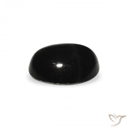 Diopsídio Estelar Preto Natural 1.40ct, oval, Opaco