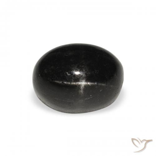 2.41ct Natural Preto Diopsídio Estelar, oval, Opaco