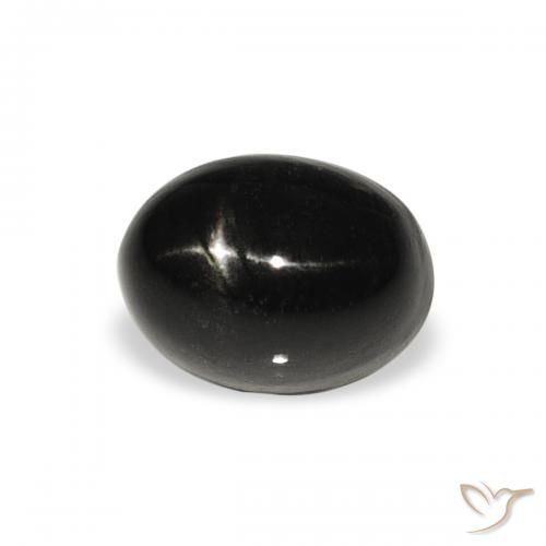 Diopsídio Estelar Preto Natural 2.28ct, oval, Opaco