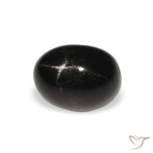 Diopsídio Estelar Preto Natural 2.45ct, oval, Opaco