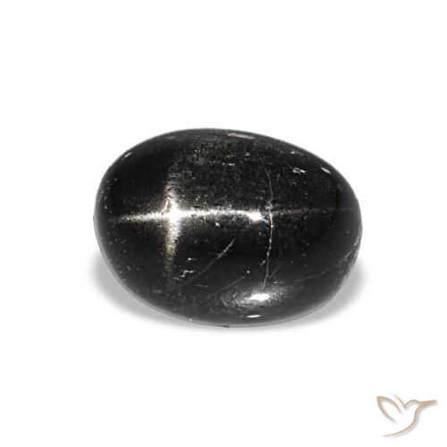 Diopsídio Estelar Preto Natural 2.26ct, oval, Opaco