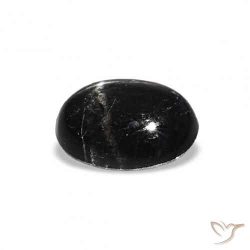 Diopsídio Estelar Preto Natural 1.56ct, oval, Opaco