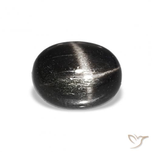1.81ct Preto Diopsídio Estelar, oval, Opaco