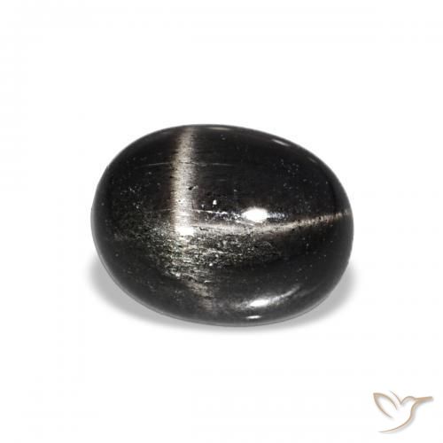 Diopsídio Estelar Preto Natural 1.81ct, oval, Opaco