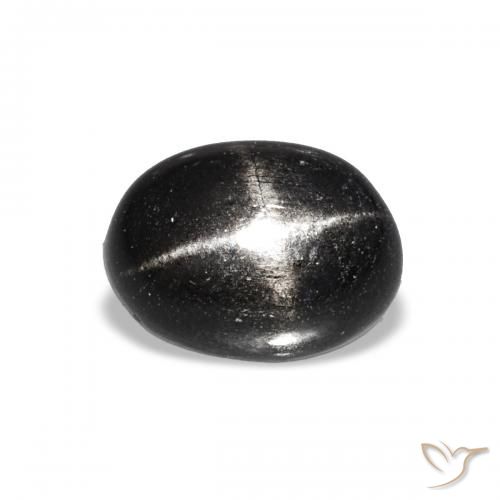 1.85ct Preto Diopsídio Estelar, oval, Transparente