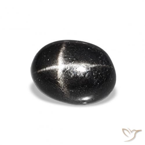 Diopsídio Estelar Preto Natural 1.85ct, oval, Transparente