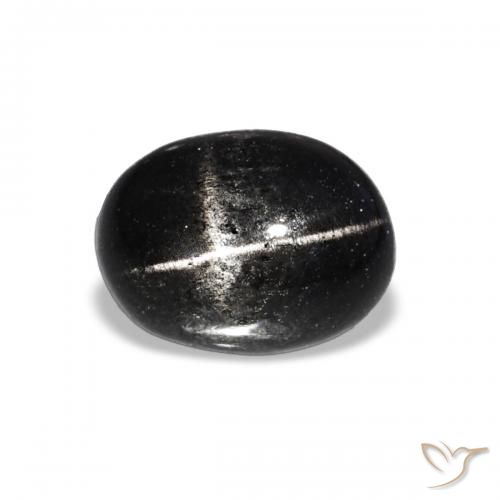 1.56ct Preto Diopsídio Estelar, oval, Opaco