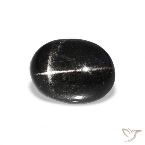 Diopsídio Estelar Preto Natural 1.56ct, oval, Opaco