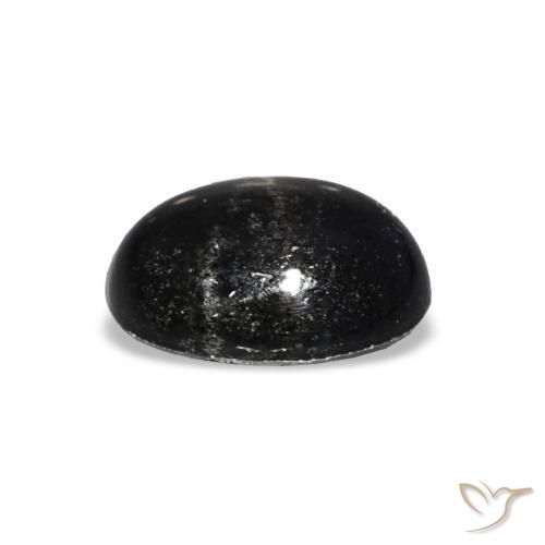 Diopsídio Estelar Preto Natural 1.56ct, oval, Opaco