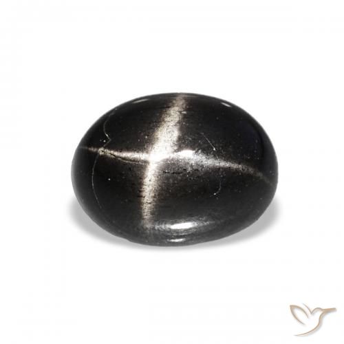 1.73ct Preto Diopsídio Estelar, oval, Transparente