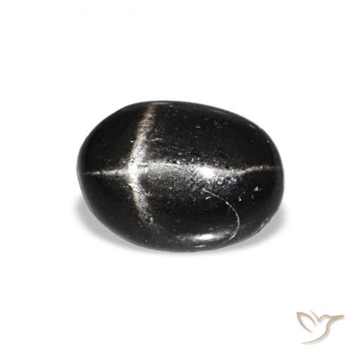 Diopsídio Estelar Preto Natural 1.48ct, oval, Transparente