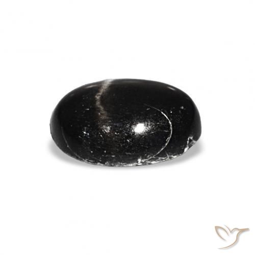Diopsídio Estelar Preto Natural 1.48ct, oval, Transparente
