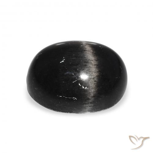 Diopsídio Estelar Preto Natural 7.15ct, oval, Opaco