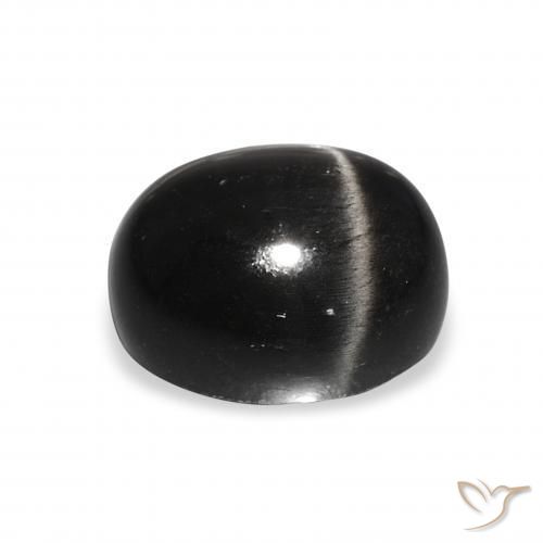 Diopsídio Estelar Preto Natural 7.59ct, oval, Opaco